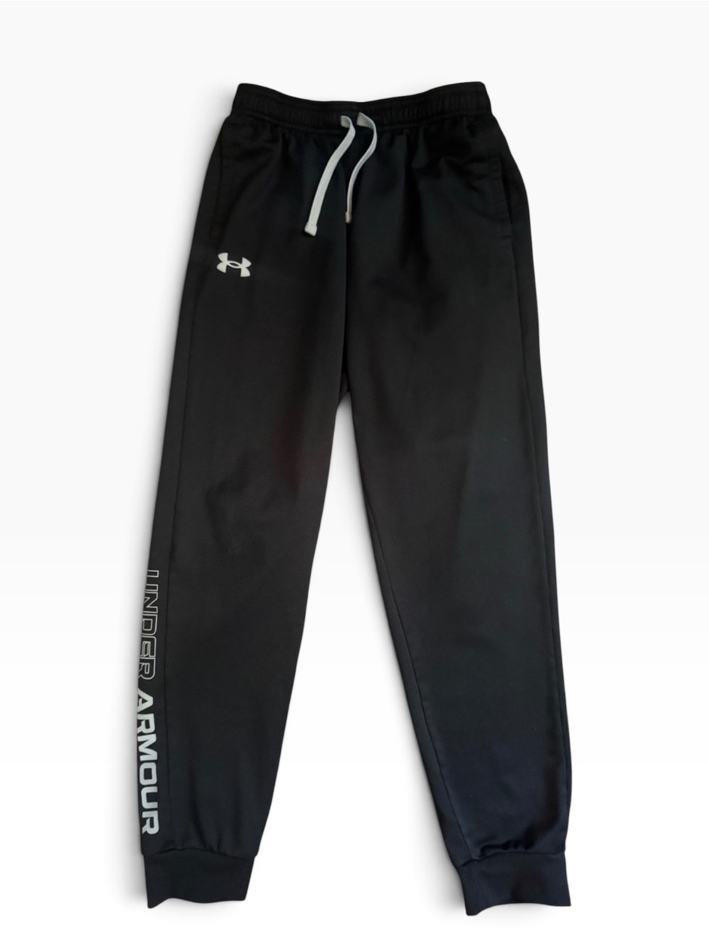 Under Armour Youth Large YLG Black Jogger Pants Athletic Sweatpants Boys Girls